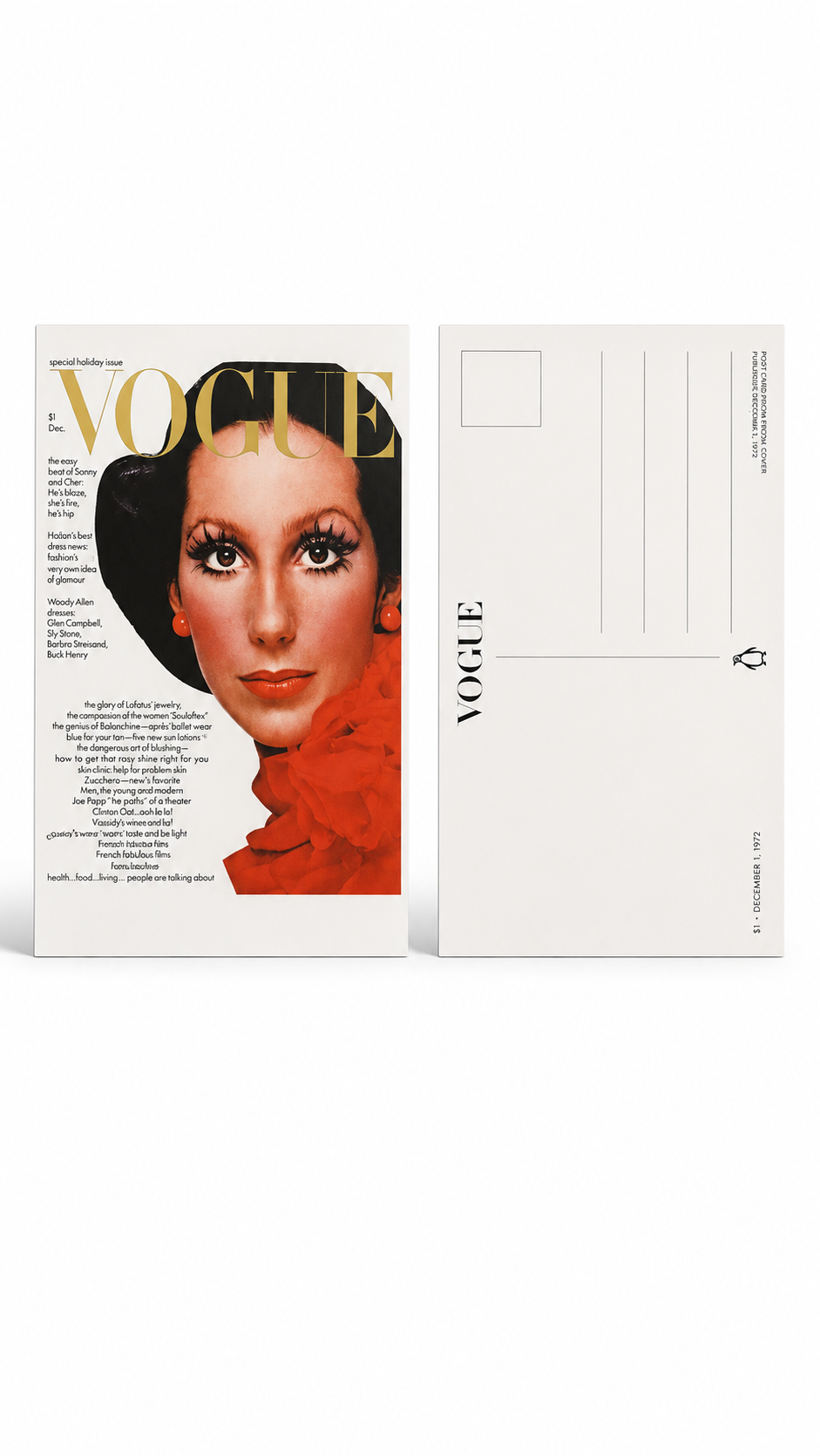 Vogue inspired cover gift card
