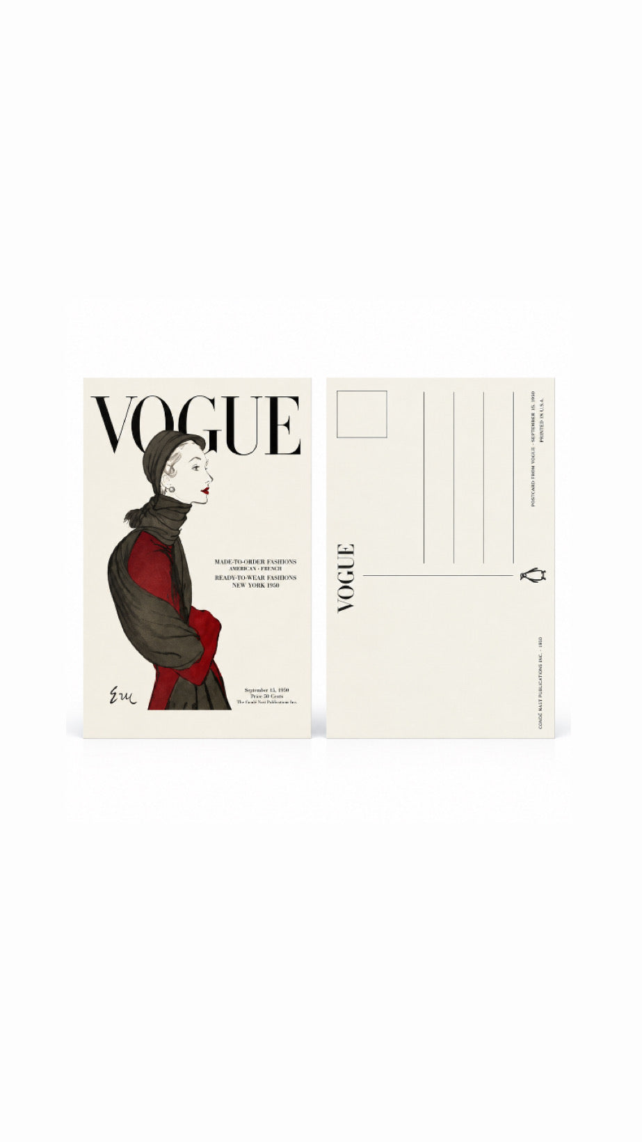 Vogue inspired cover gift card