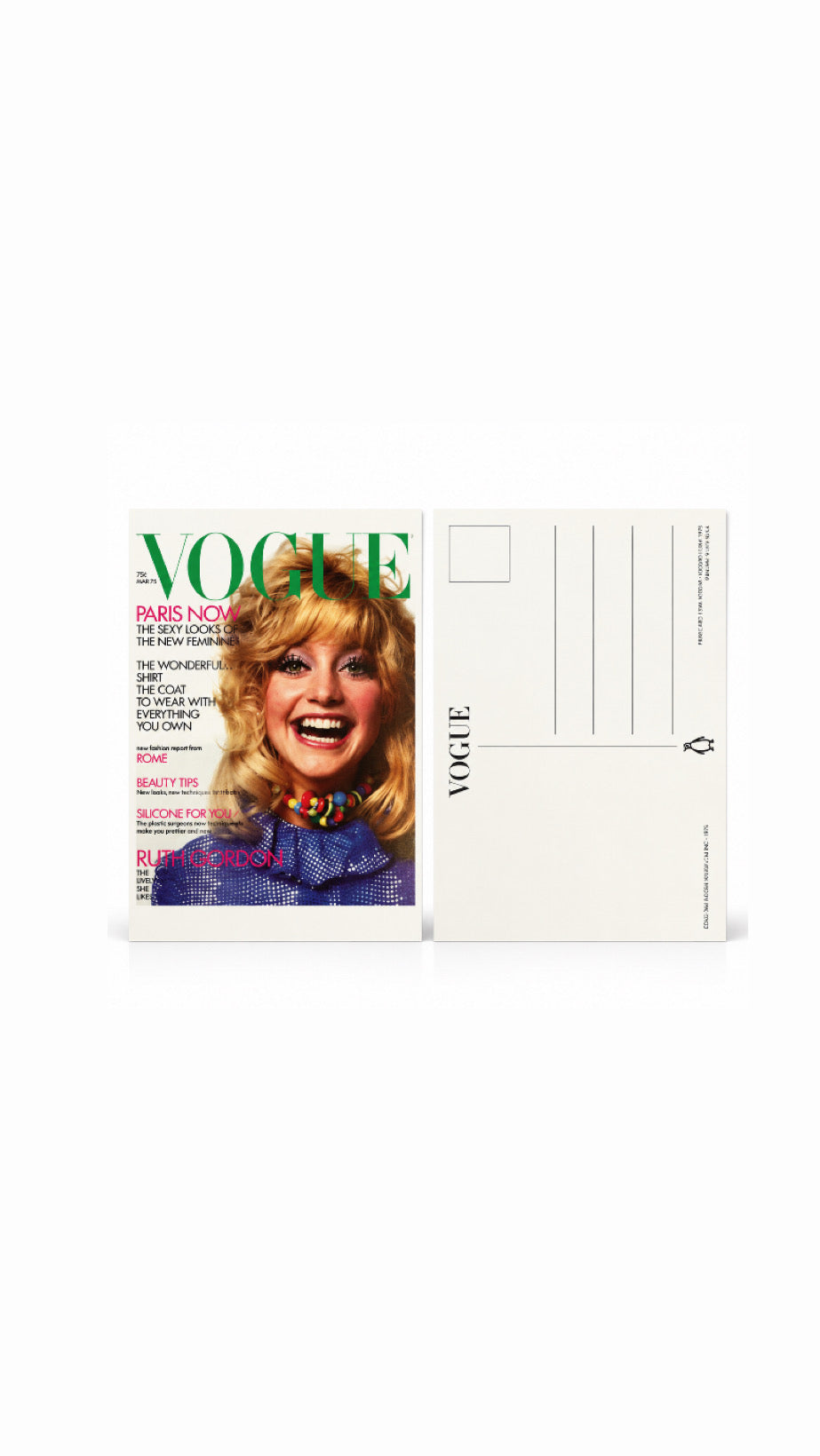 Vogue inspired cover gift card